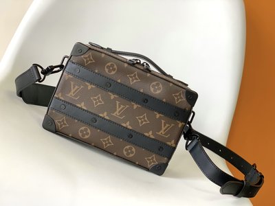 Louis Vuitton LV Soft Trunk Bags Handbags Black Purple Canvas M45935