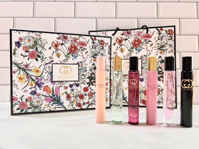 Gucci Perfume Rollerball Set - Floral Bloom, Guilty, Flora, and More! 1 Gucci Perfume Rollerball Set - Floral Bloom, Guilty, Flora, and More!