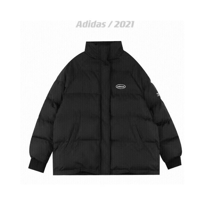 240 【顶级品质】 【Adidas三叶草立领韩版宽松学生减龄棉服】