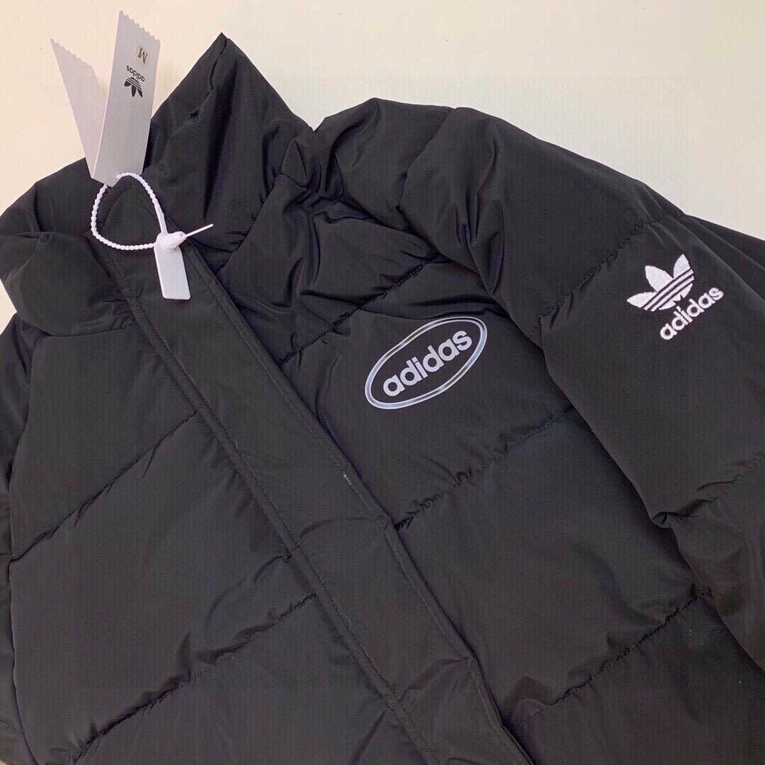 240 【顶级品质】 【Adidas三叶草立领韩版宽松学生减龄棉服】