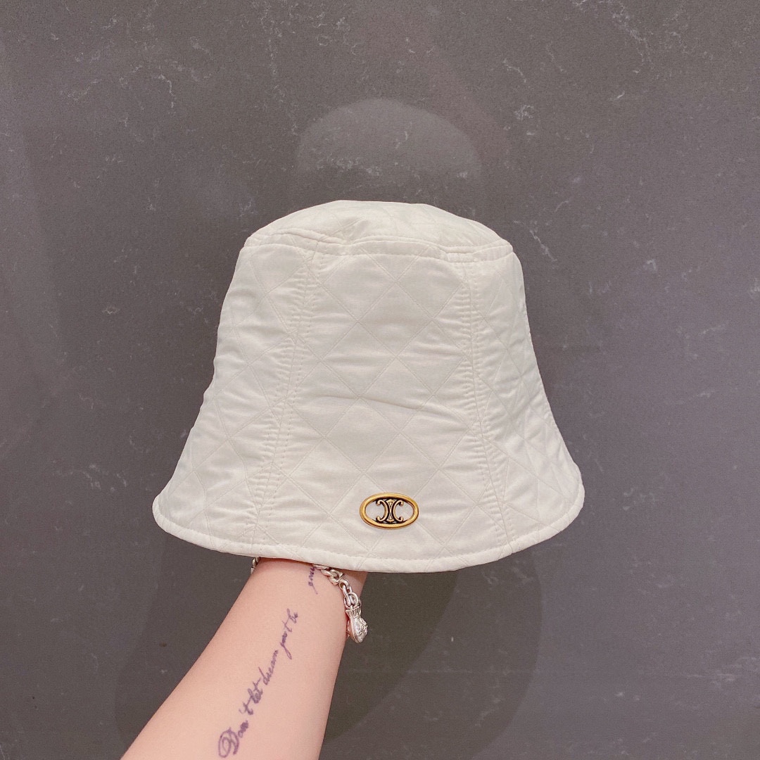 Celine Hats Bucket Hat Shop Designer
 Black Khaki White Fall Collection