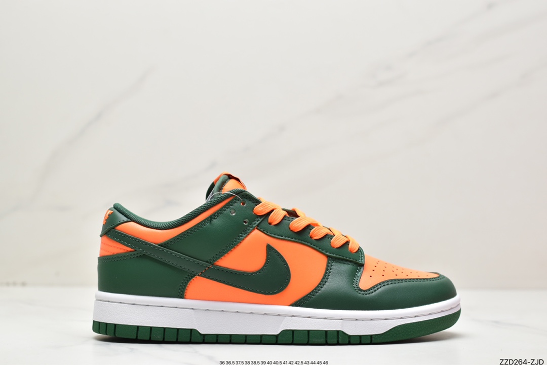 250 Nike Dunk Low “Miami Hurricanes” 迈阿密飓风史诗福利 DD1391-300