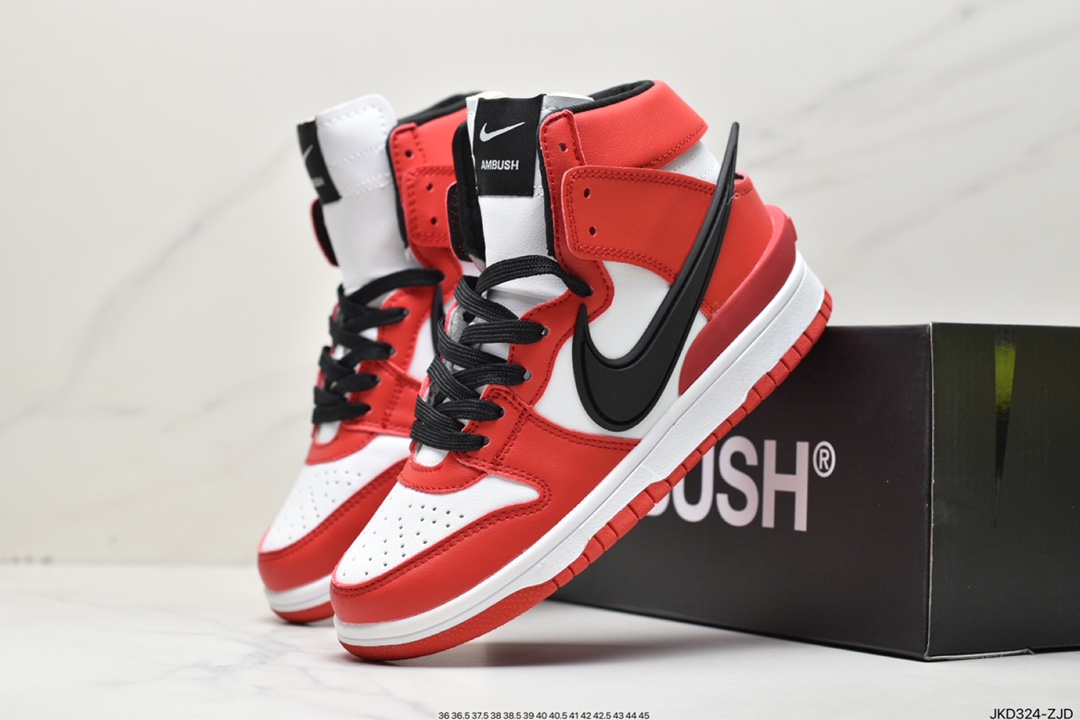 160 耐克AMBUSH x SB Dunk High SB滑板鞋高帮 联名皇家蓝 CU7544-400
