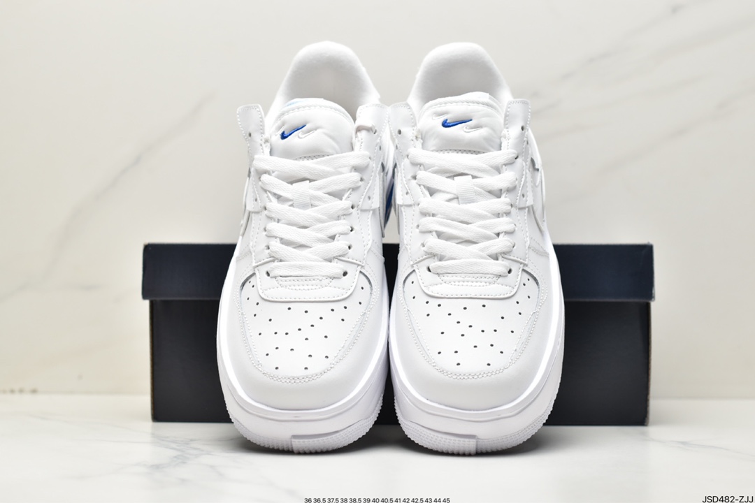 200 耐克Nike Air Force1 空军一号 白蓝低帮休闲板鞋CW6688-606