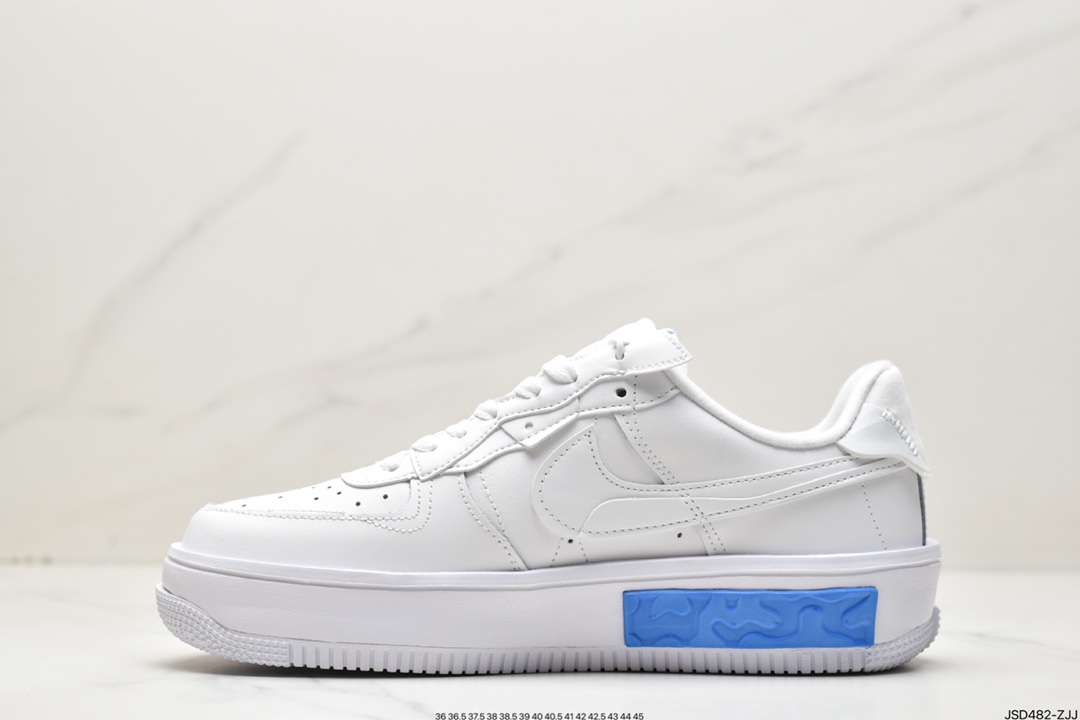200 耐克Nike Air Force1 空军一号 白蓝低帮休闲板鞋CW6688-606