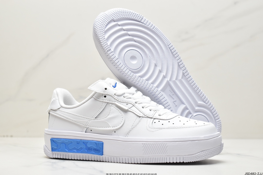 200 耐克Nike Air Force1 空军一号 白蓝低帮休闲板鞋CW6688-606