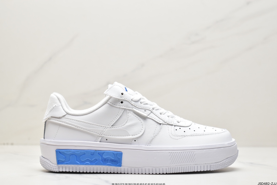 200 耐克Nike Air Force1 空军一号 白蓝低帮休闲板鞋CW6688-606