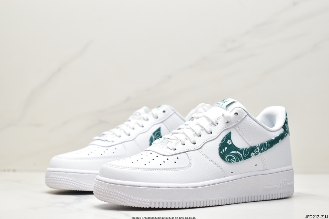 170 Nike Air Force 1 Low '07”White/Green Paisley”空军一号板鞋DH4406-102