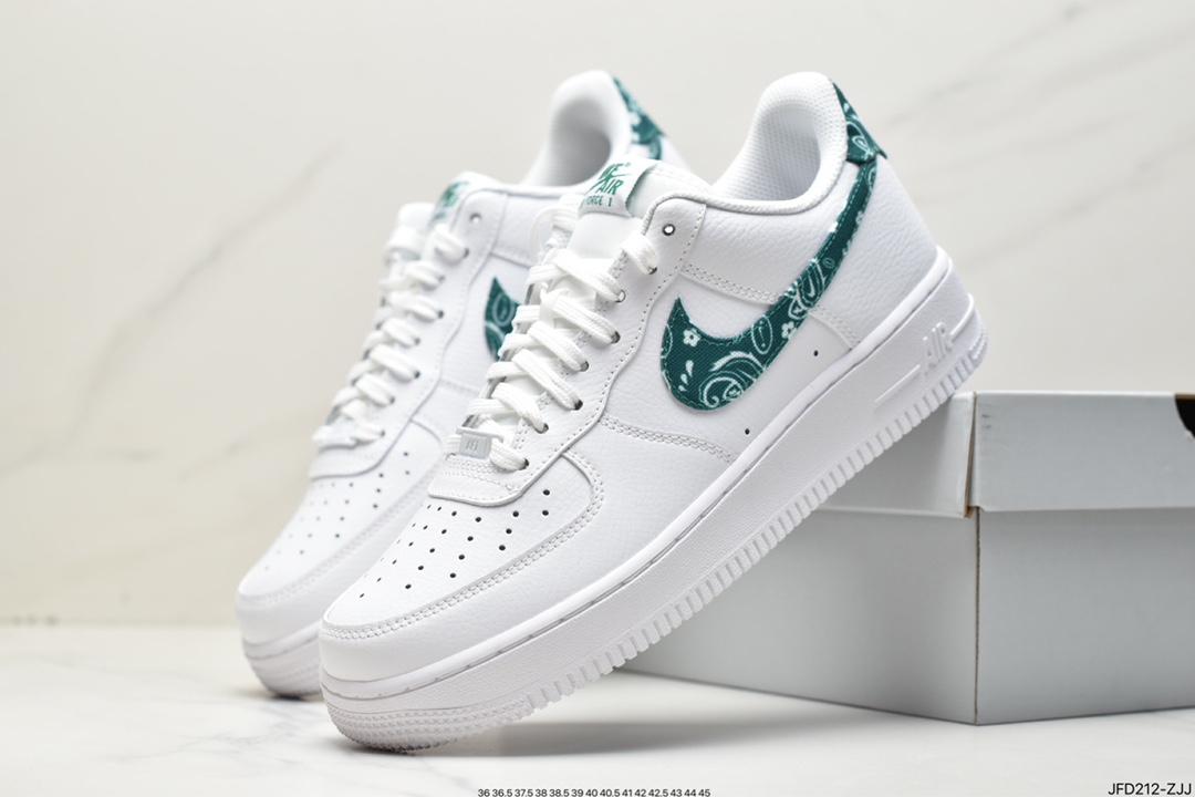 170 Nike Air Force 1 Low '07”White/Green Paisley”空军一号板鞋DH4406-102