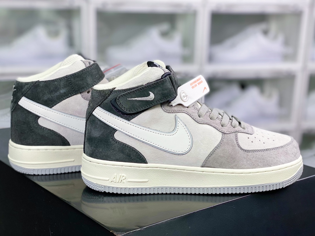 Air Force 1′07 Mid Suede ”Grey/White/Brown” classic middle help DG9158-616