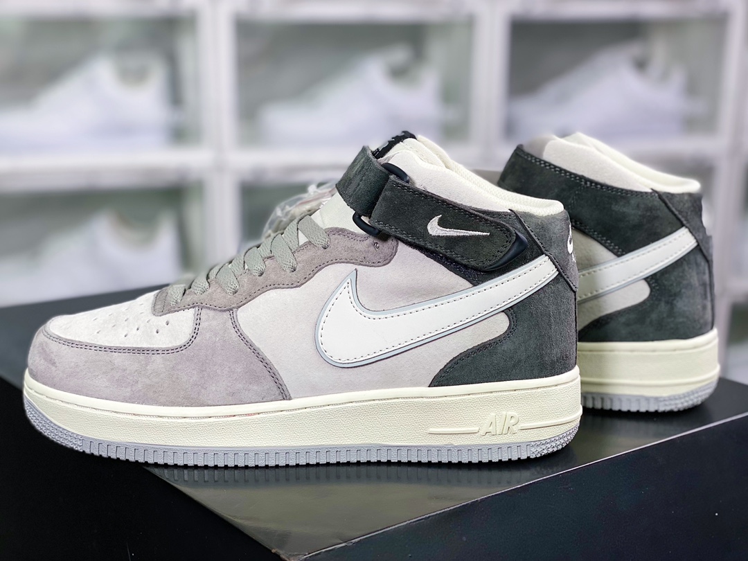 Air Force 1′07 Mid Suede ”Grey/White/Brown” classic middle help DG9158-616