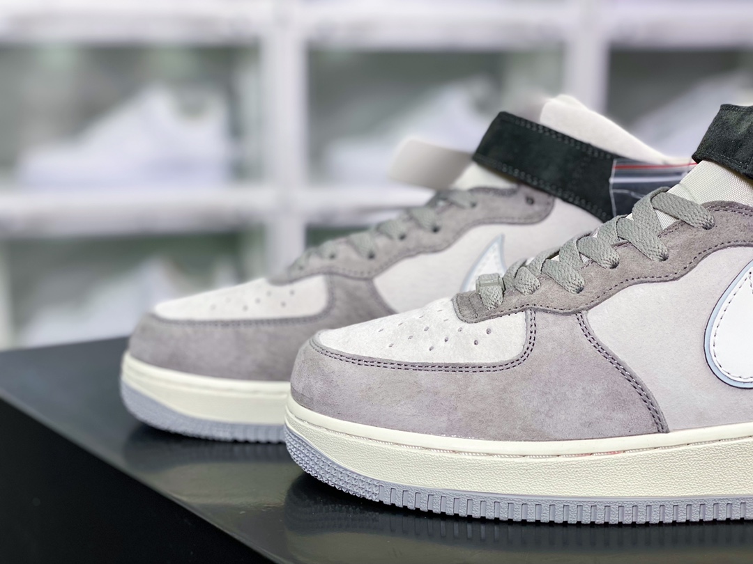 Air Force 1′07 Mid Suede ”Grey/White/Brown” classic middle help DG9158-616