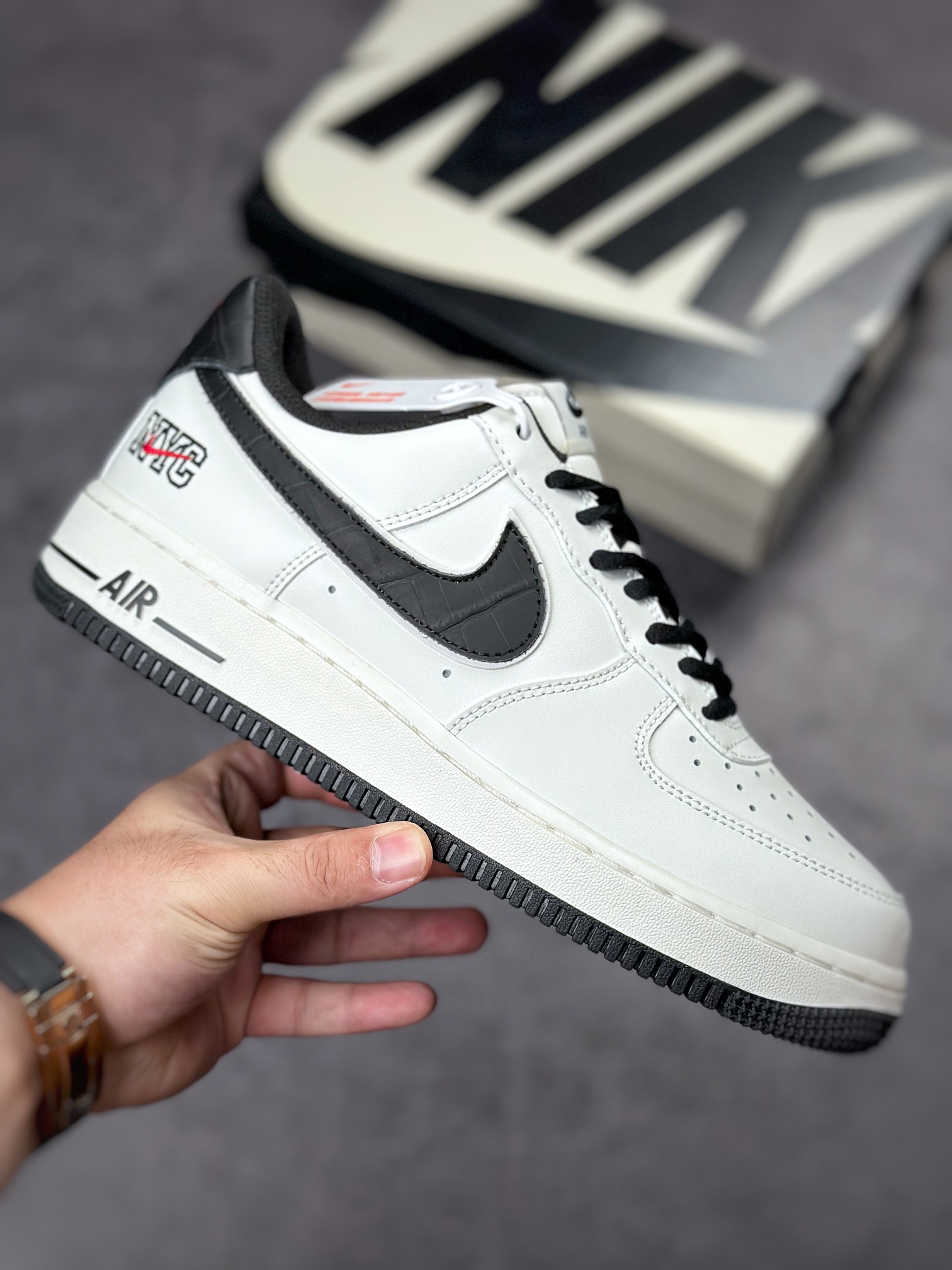 230 Nike Air Force 1 Low 07 米白黑NYC LG4596-336