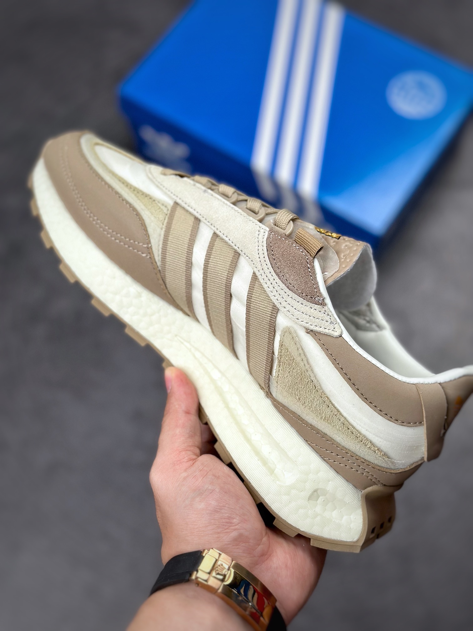 adidas Racing E5 Boost Prototype speed light retro series HQ3657