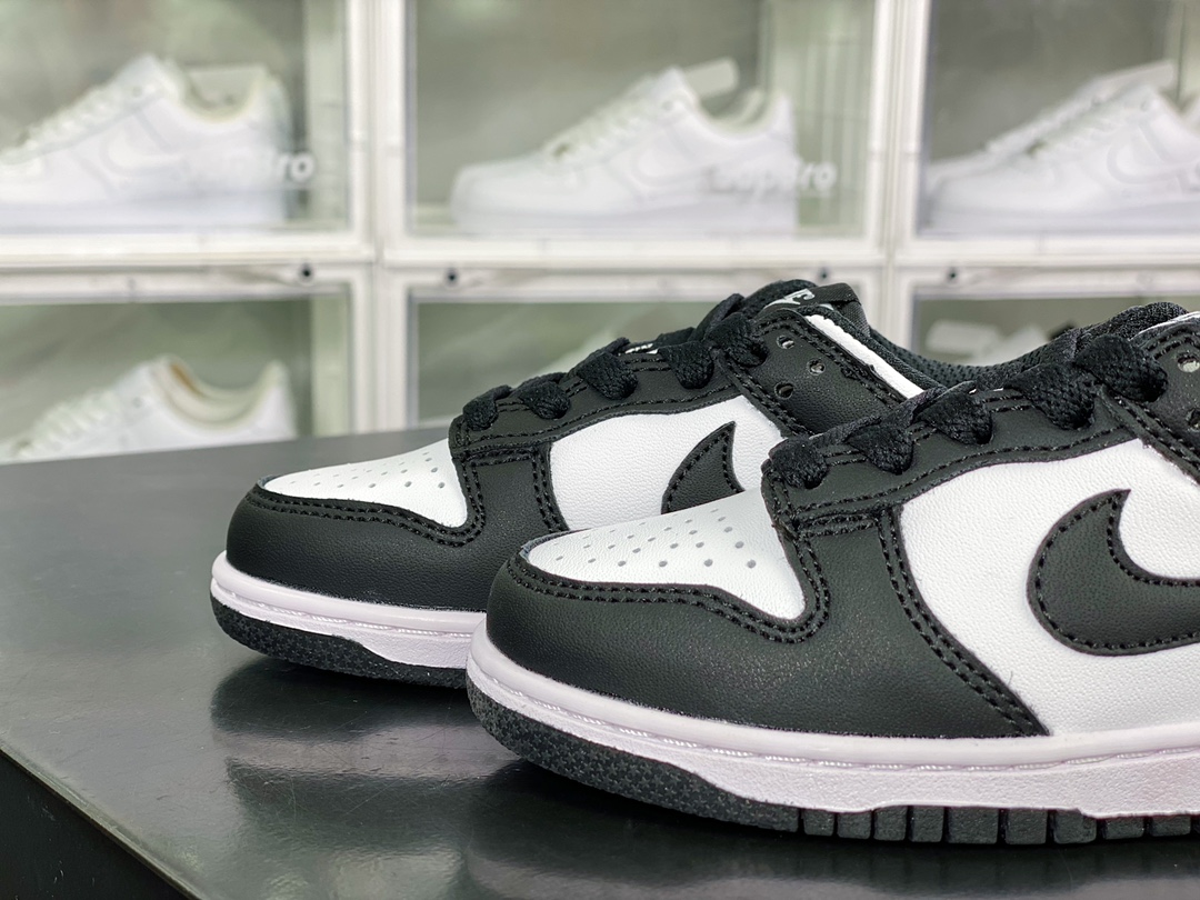 140 SB Dunk Low Retro”White/Black”扣篮系列低帮滑板板鞋“皮革黑白熊猫”CW1588-100
