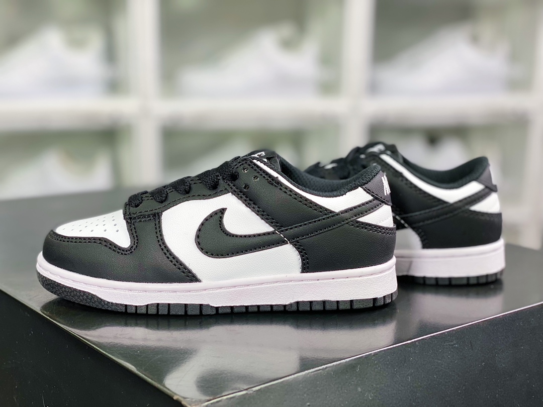 140 SB Dunk Low Retro”White/Black”扣篮系列低帮滑板板鞋“皮革黑白熊猫”CW1588-100