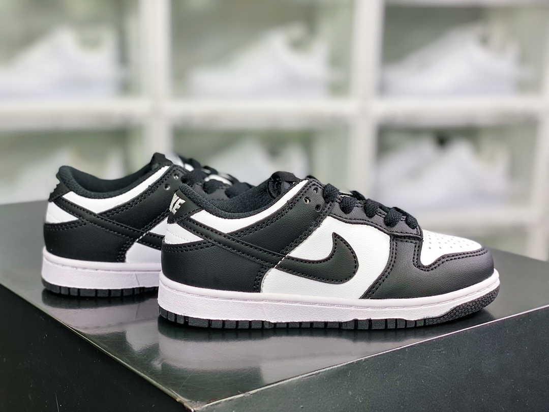 140 SB Dunk Low Retro”White/Black”扣篮系列低帮滑板板鞋“皮革黑白熊猫”CW1588-100