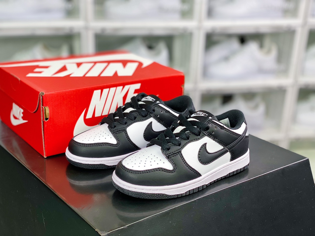 140 SB Dunk Low Retro”White/Black”扣篮系列低帮滑板板鞋“皮革黑白熊猫”CW1588-100