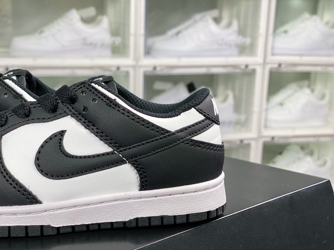 140 SB Dunk Low Retro”White/Black”扣篮系列低帮滑板板鞋“皮革黑白熊猫”CW1588-100