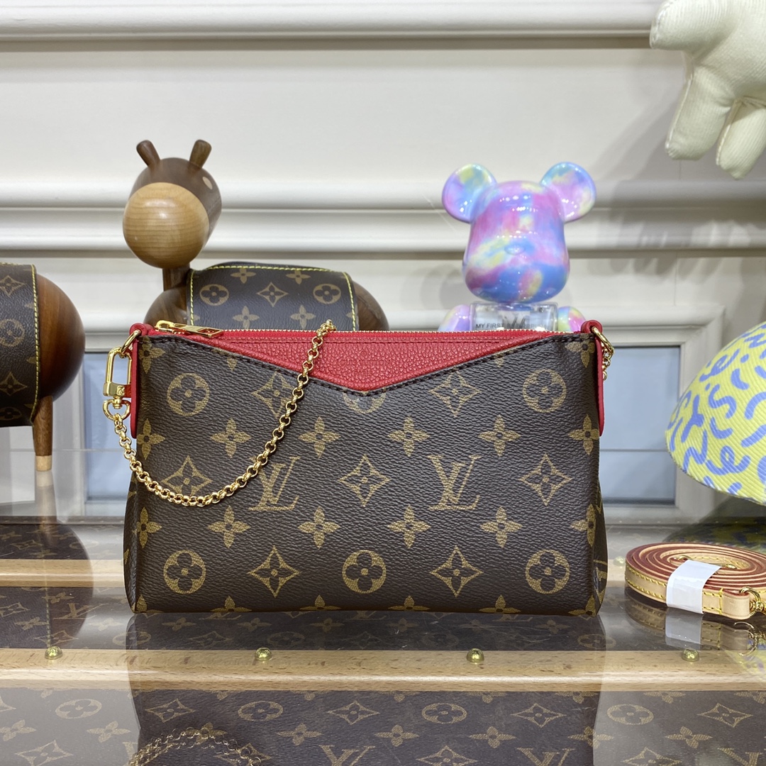 Louis Vuitton Crossbody & Shoulder Bags Buy The Best Replica
 Black Gold Pink Purple Red Monogram Canvas Cowhide M41638