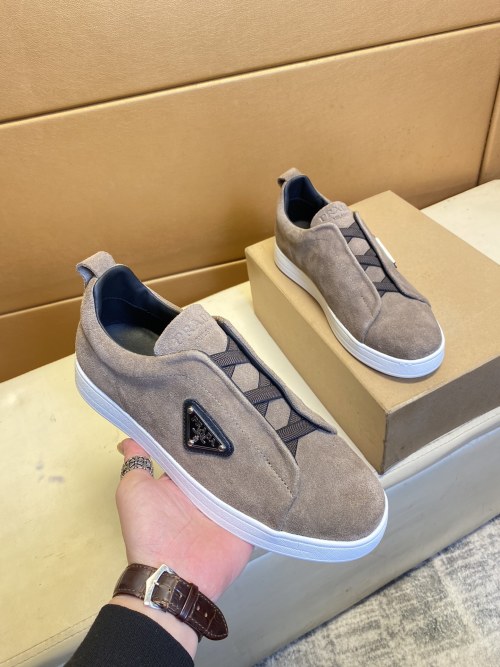 Prada Men's Unique Modern Style Suede Loafers Sneakers, Comfortable & Stylish 1 Prada Men's Unique Modern Style Suede Loafers Sneakers, Comfortable & Stylish