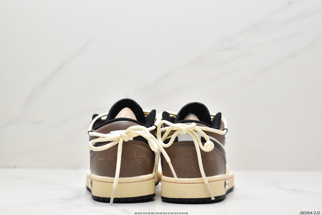 200 AJ1 Low 乔1低帮解构机能绑带白棕黑带553558-062