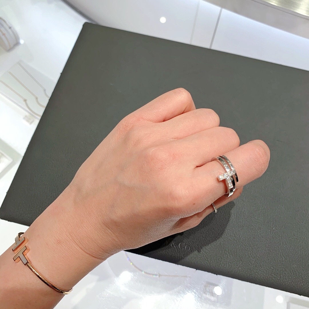 [Tiffany & Co. Jewelry]202903 [Our Product] Z Customizable 18K real gold diamo