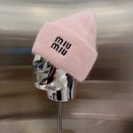 MiuMiu Hats Knitted Hat Highest Product Quality
 Knitting Rabbit Hair Wool Fall/Winter Collection