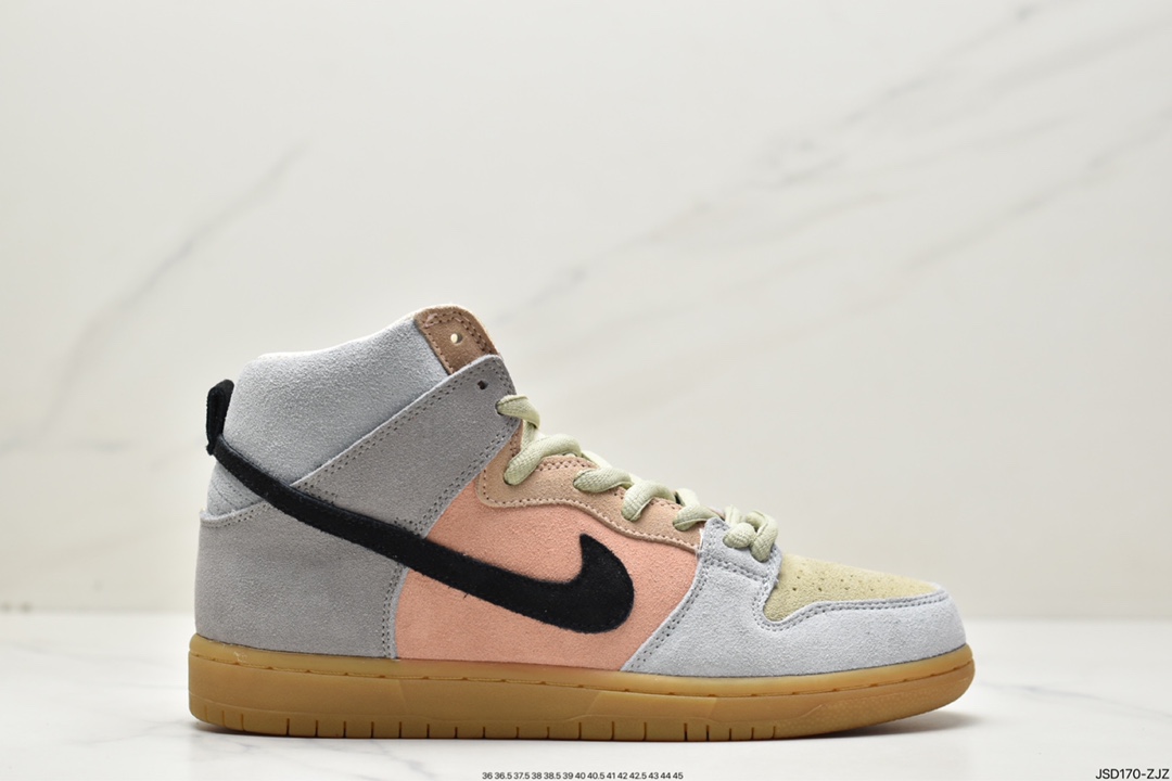 200 耐克NIKE SB DUNK HIGH “ Spectrum ”“彩蛋”设计上以卡龙色调装扮鸳鸯鞋身CN8345-001