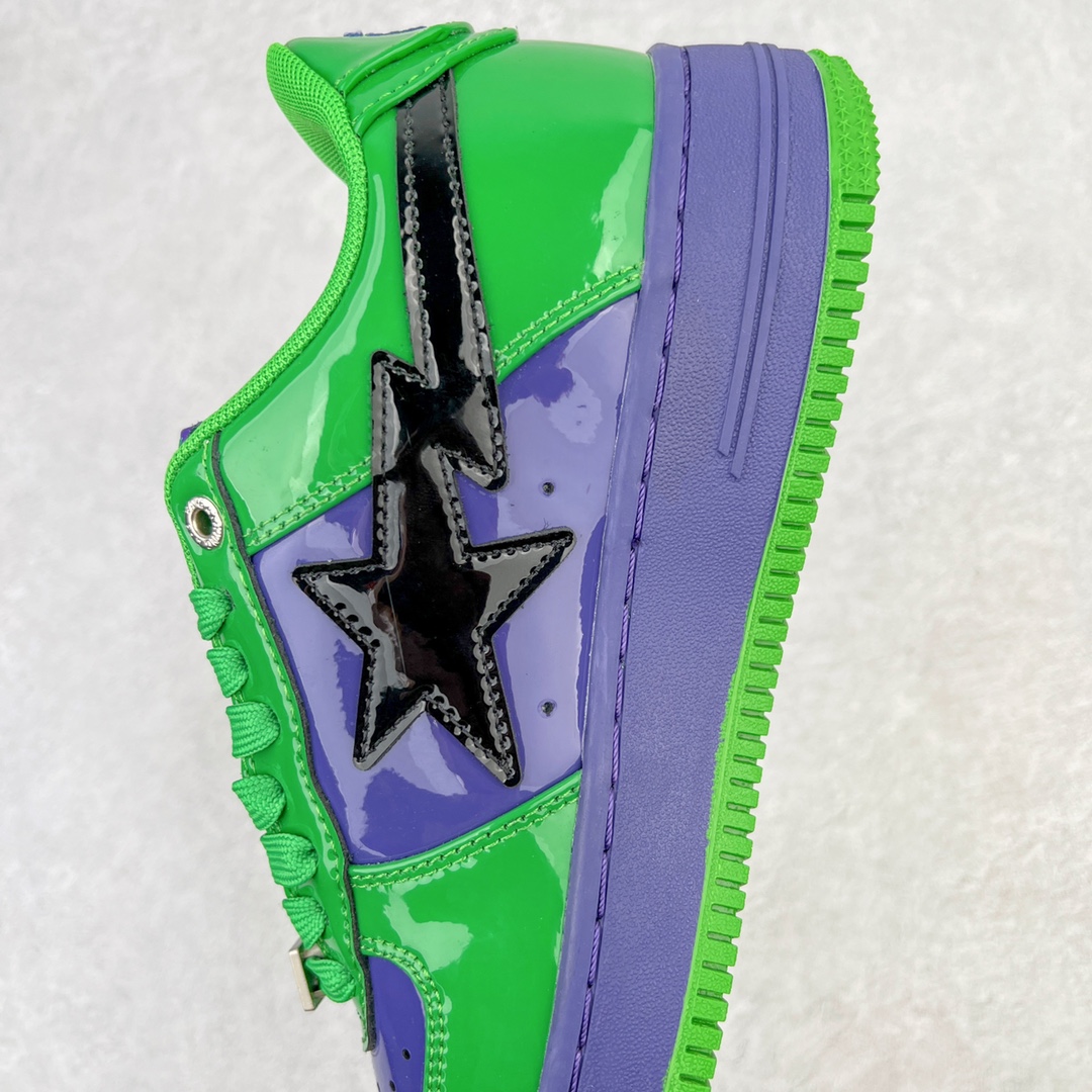 图片[7]-＃C版纯原 Marvel x Bape Sta To Low 猿人头经典低帮运动休闲板鞋 漫威超级英雄联名 钢铁侠、美队、绿巨人、黑寡妇、雷神、浣熊 全套原纸板楦头开发 确保原汁原味 市场最完美低趴版型 一比一鞋头弧度高度鞋身弧度 外贸平台指定订单 匠心打造 开发时长超过半年 独家私模磨具冲刀加持 原厂特供皮料光泽色卡零偏差 内里均采用市场最好的超软原厂填充棉 原数据进口机台高频印压LOGO 最高QC检验标准 控制溢胶瑕疵 深浅定位均保持zp一致 中底嵌入Ortholite缓震材质 全套原包装 包含猿人logo 定制防尘袋 尺码：36 36.5 37 38 38.5 40 40.5 41 42 42.5 43 44 44.5 45 46-选品中心