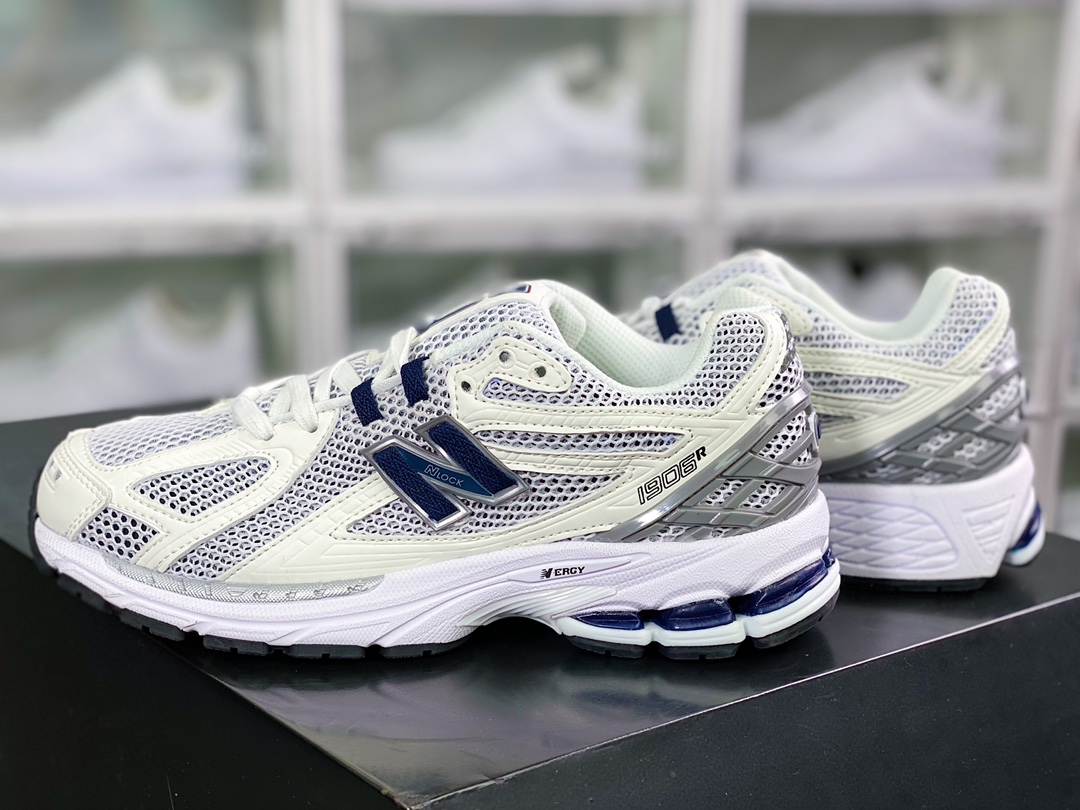 NB M1906R Series Retro Daddy Style Casual Sports Jogging Shoes ”White Gray Navy Blue” M1906RC