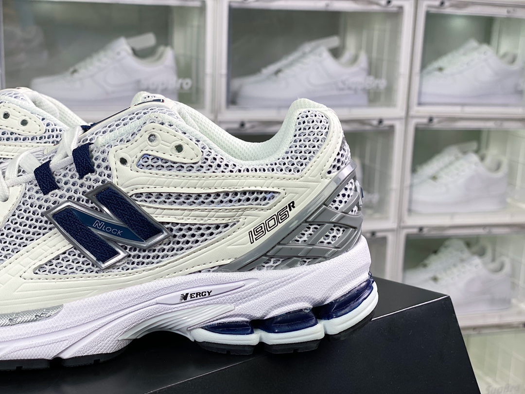 NB M1906R Series Retro Daddy Style Casual Sports Jogging Shoes ”White Gray Navy Blue” M1906RC