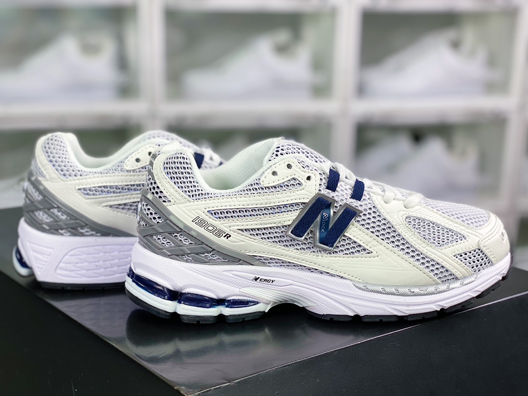 NB M1906R Series Retro Daddy Style Casual Sports Jogging Shoes ”White Gray Navy Blue” M1906RC