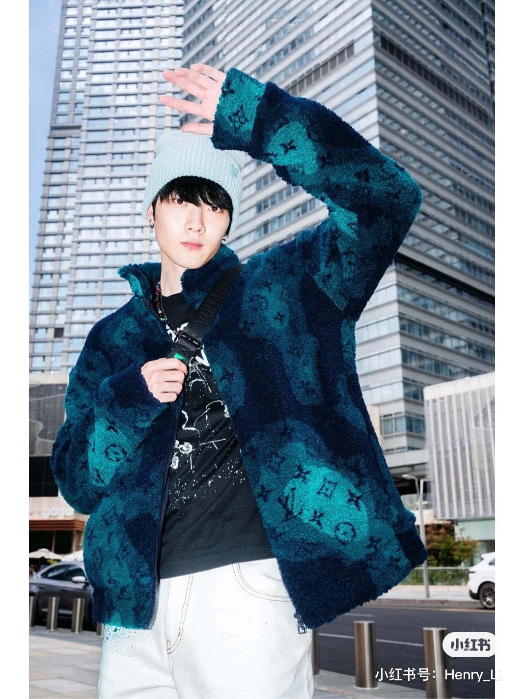 Louis Vuitton /路易威登2022ss 秋季新款 Monogram Camo绒面束腰羊羔毛夹克外套