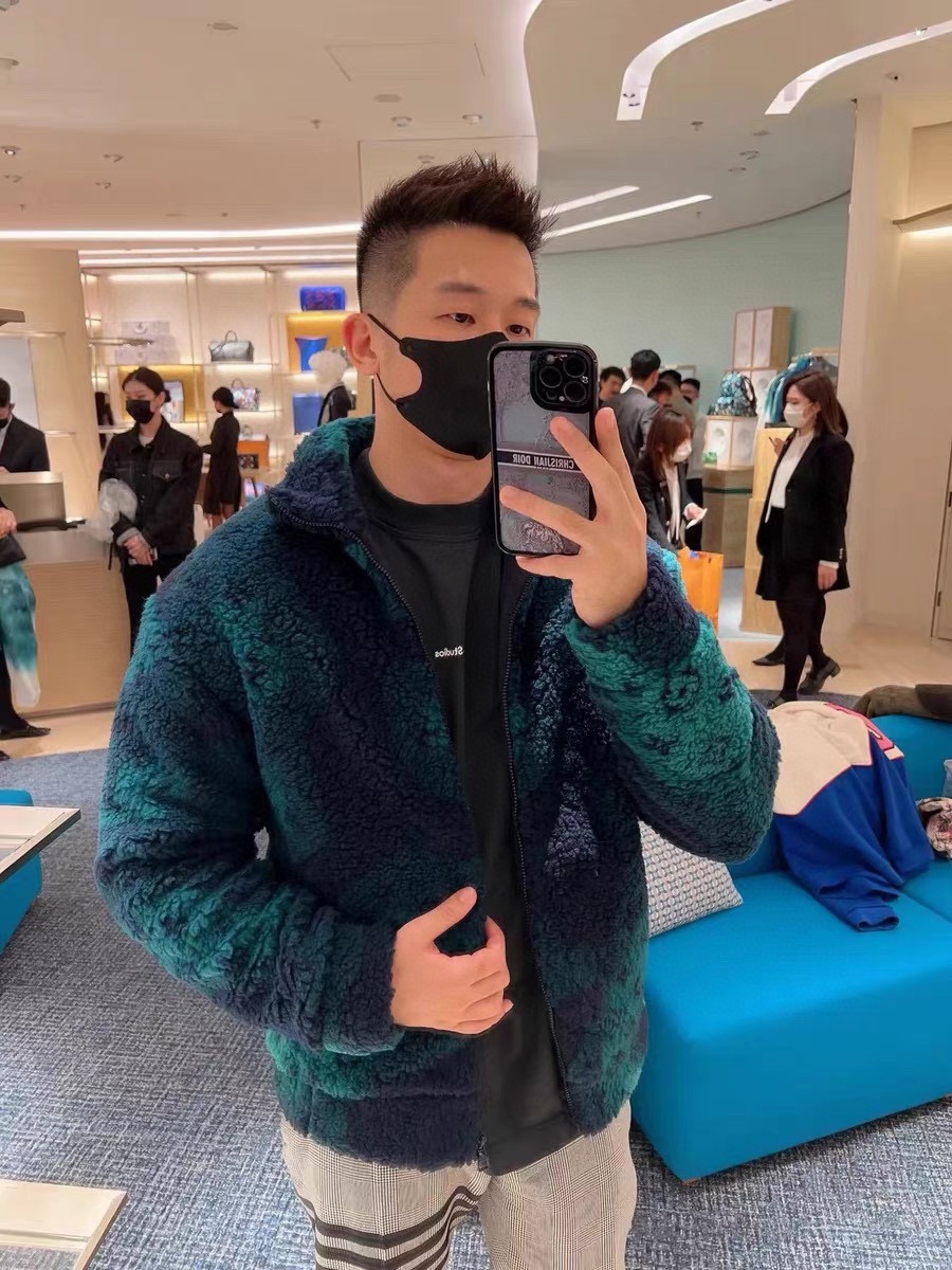 Louis Vuitton /路易威登2022ss 秋季新款 Monogram Camo绒面束腰羊羔毛夹克外套