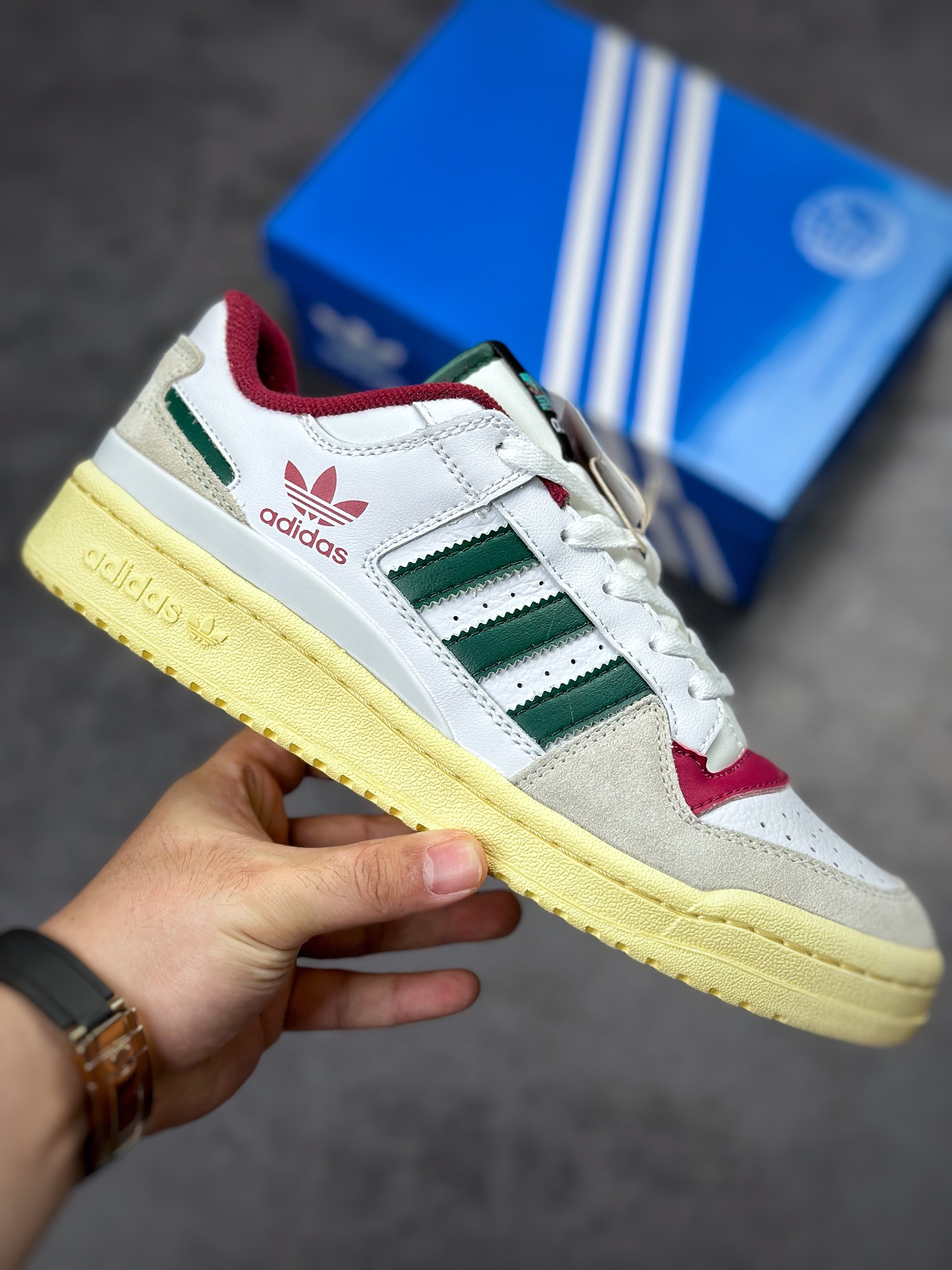 Overseas channel version original box original label Adidas Forum 84 Low clover low state HQ6874