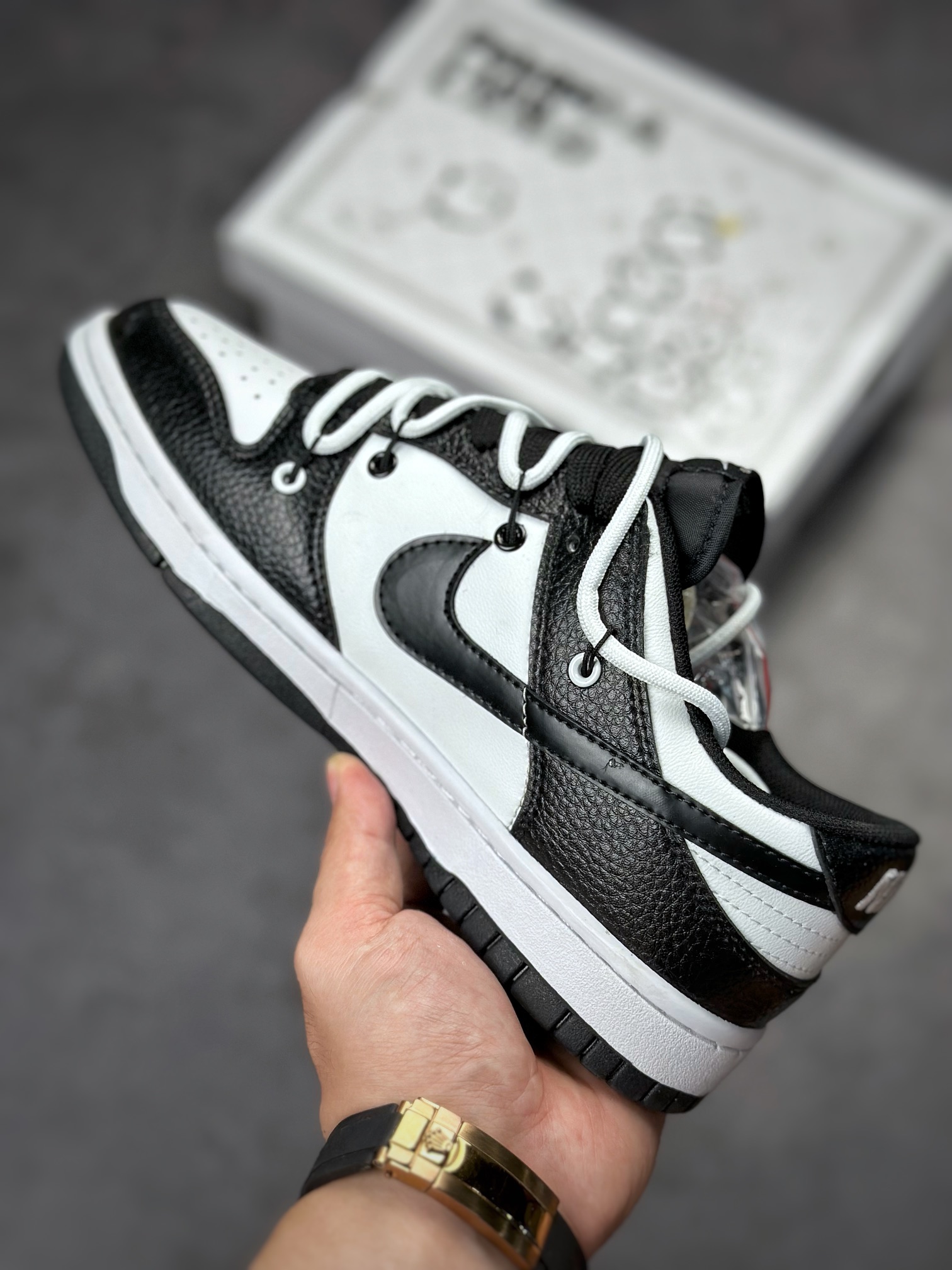 190 NIKE SB Dunk Low 黑白熊猫绑带DD1391-100