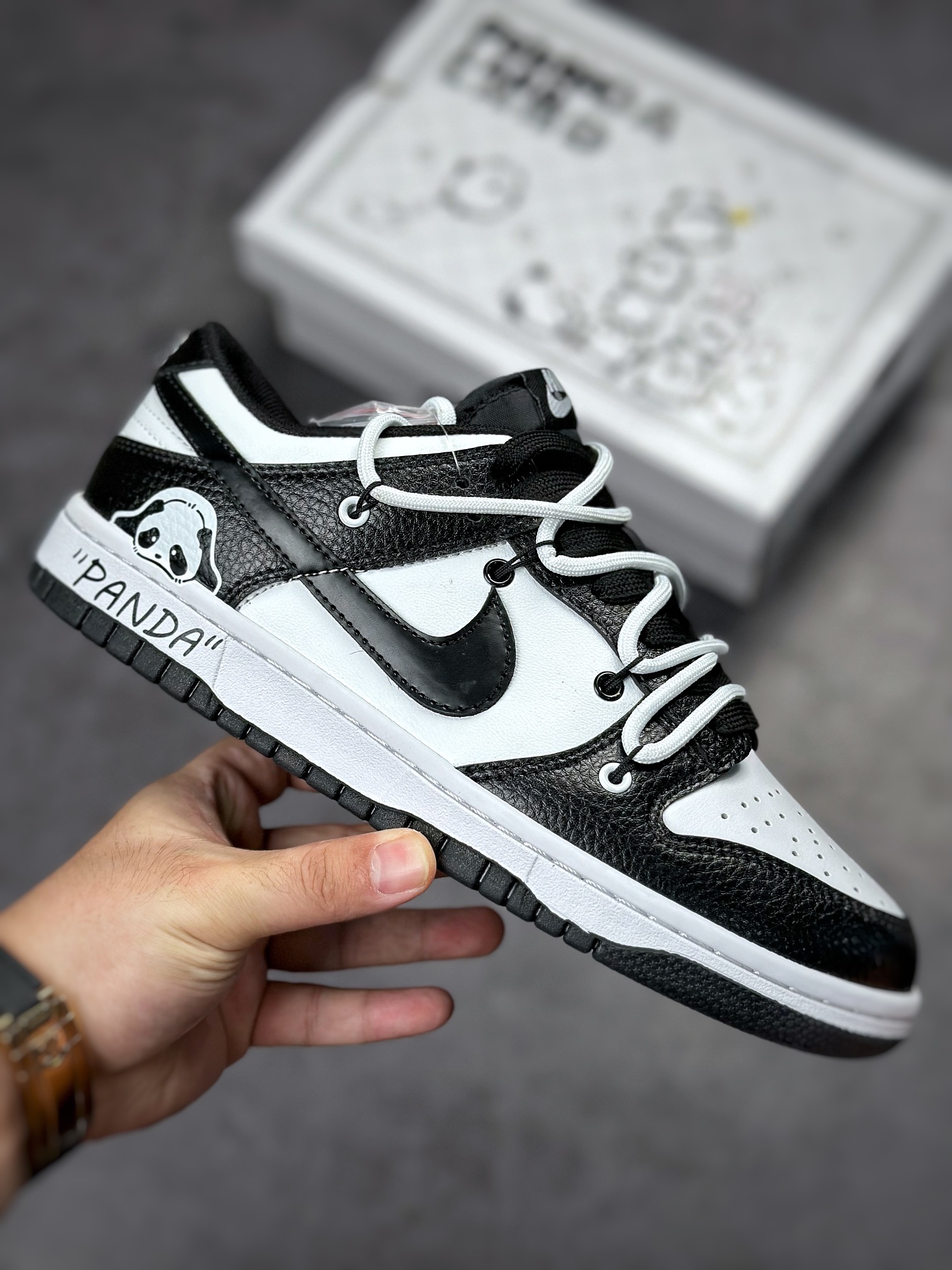 190 NIKE SB Dunk Low 黑白熊猫绑带DD1391-100