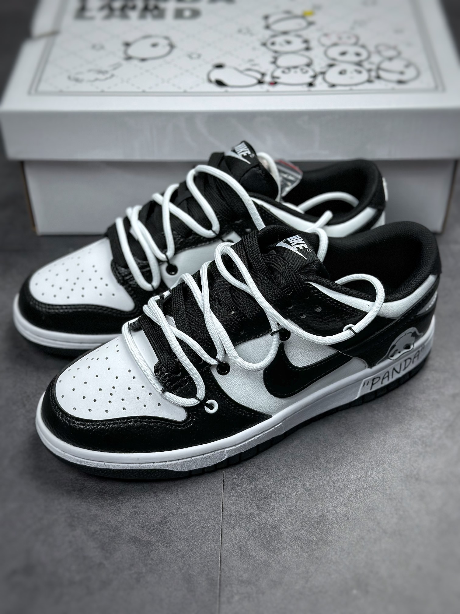 190 NIKE SB Dunk Low 黑白熊猫绑带DD1391-100