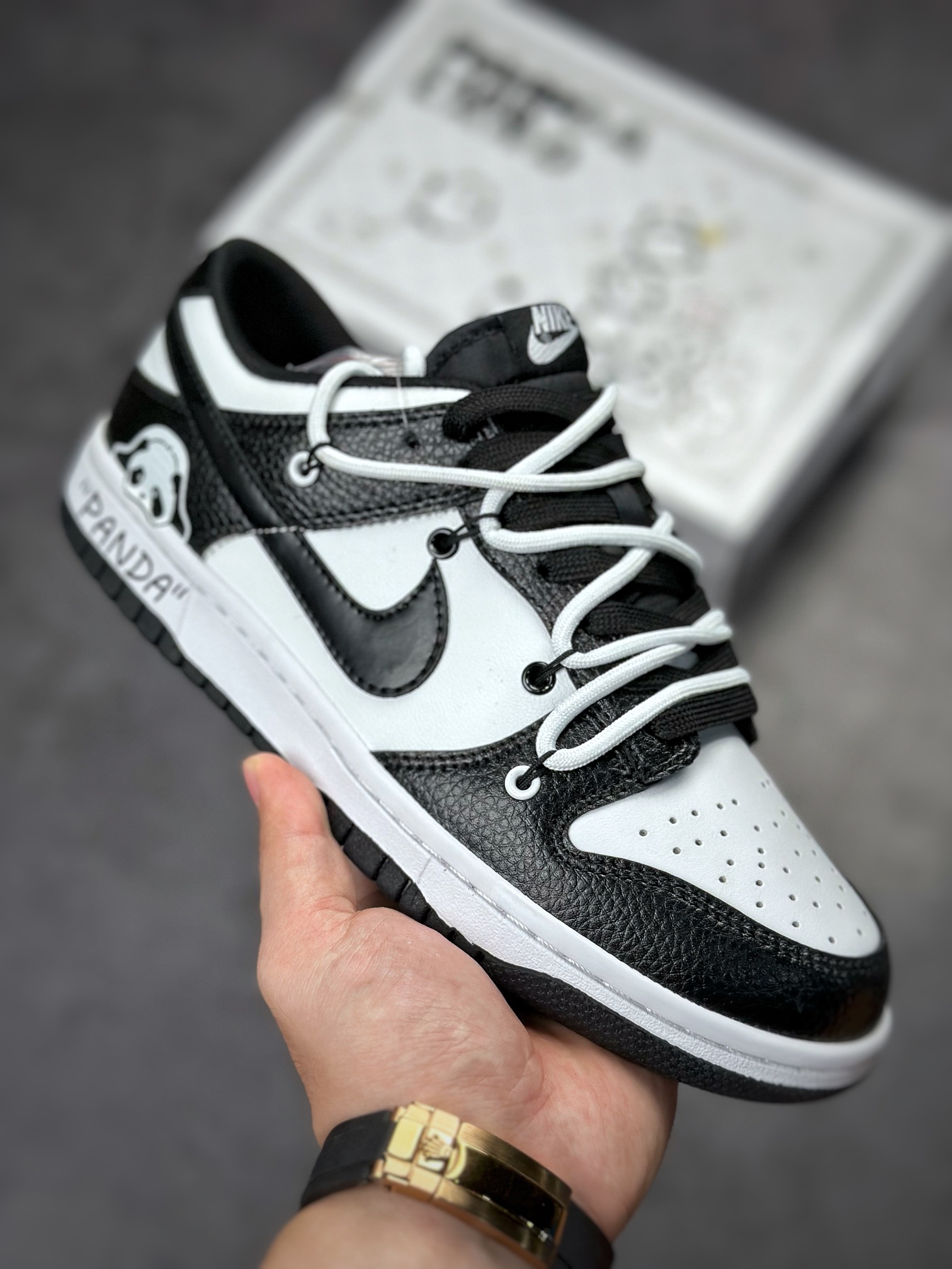 190 NIKE SB Dunk Low 黑白熊猫绑带DD1391-100