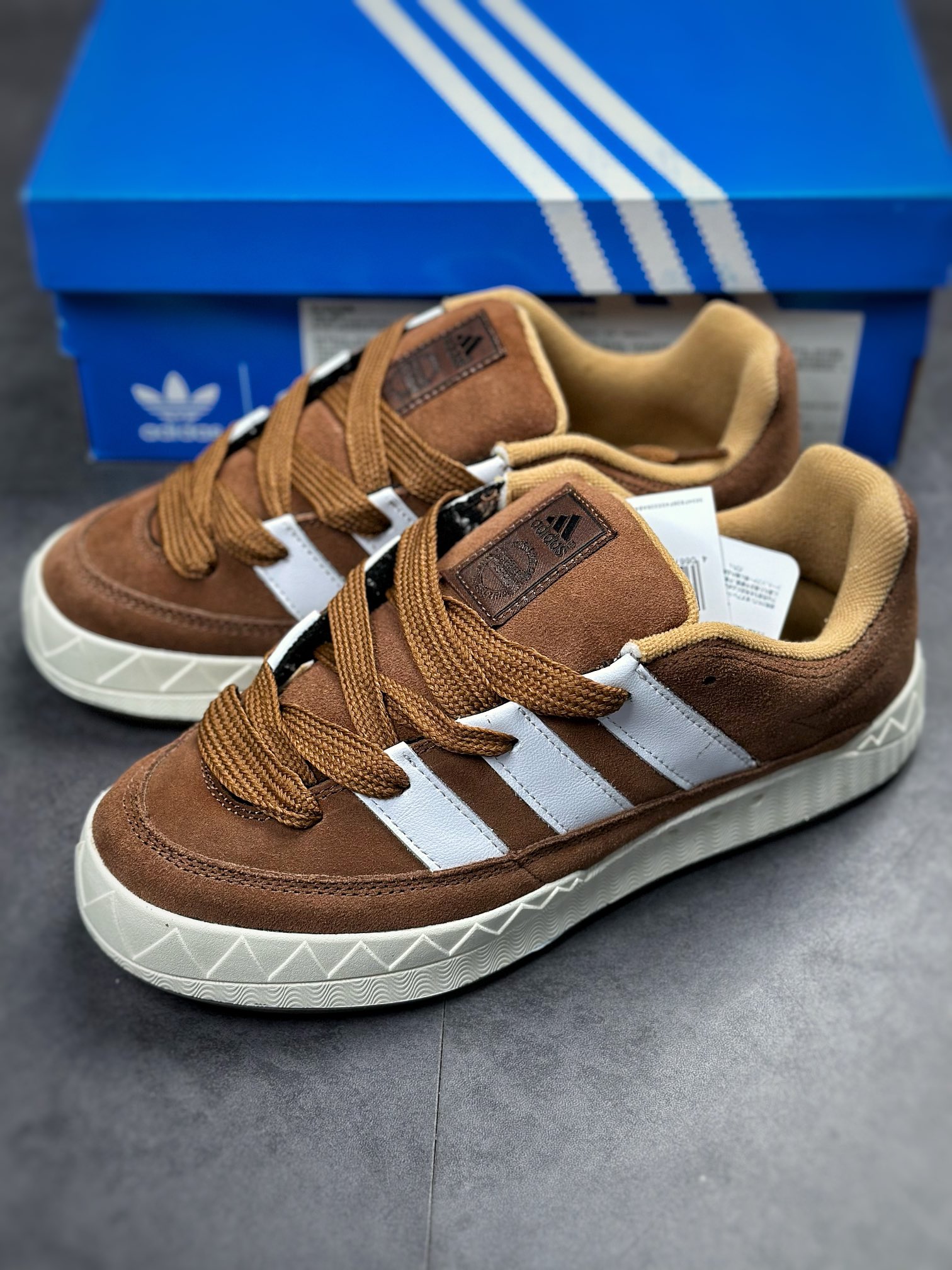 Adidas Adimatic Series Mocha Brown Retro Classic Shark Bread Shoes GY6533