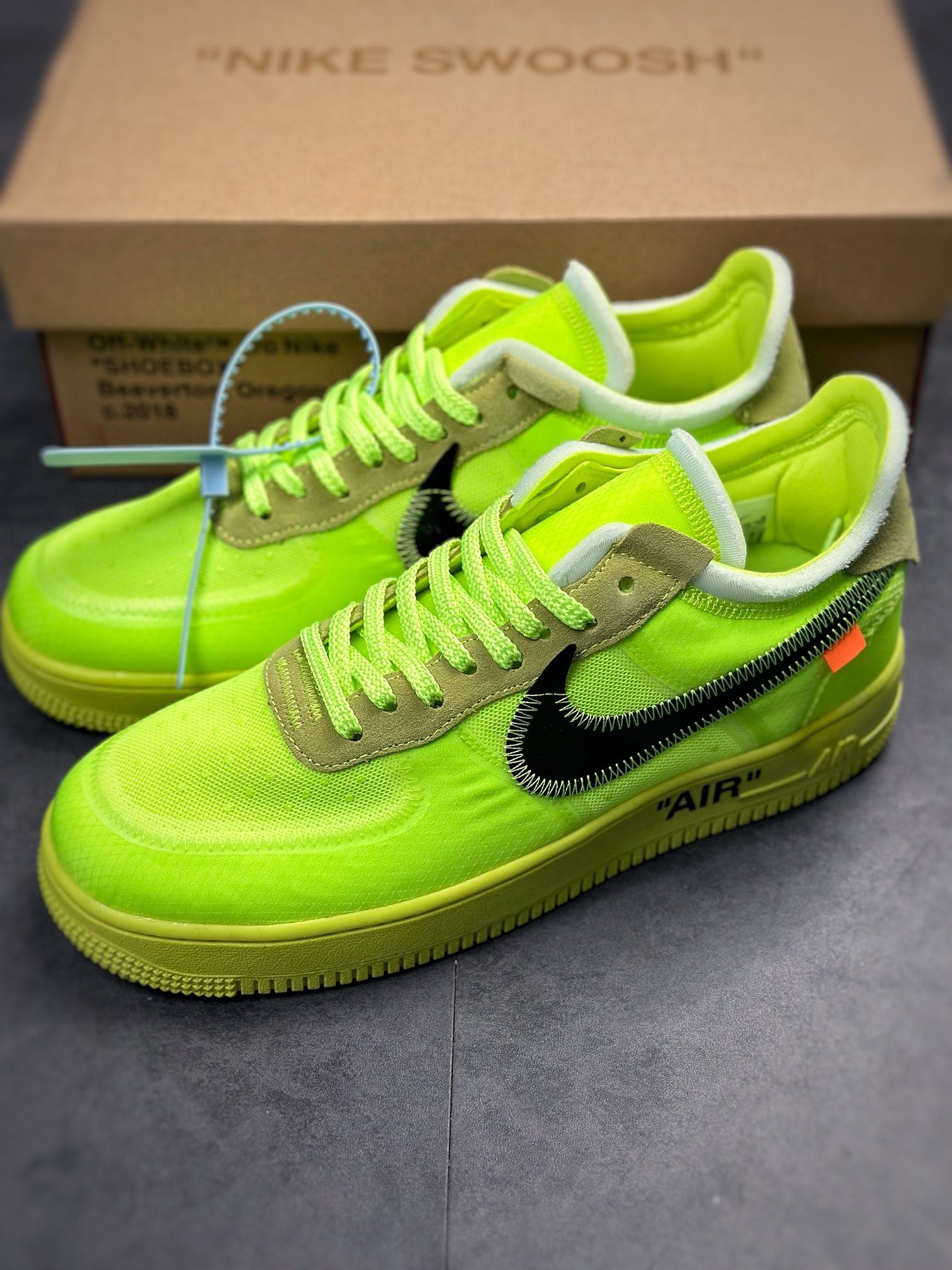 270 OFF-WHITE x Air Force 1 Low OW空军联名款荧光绿 AO4606-700