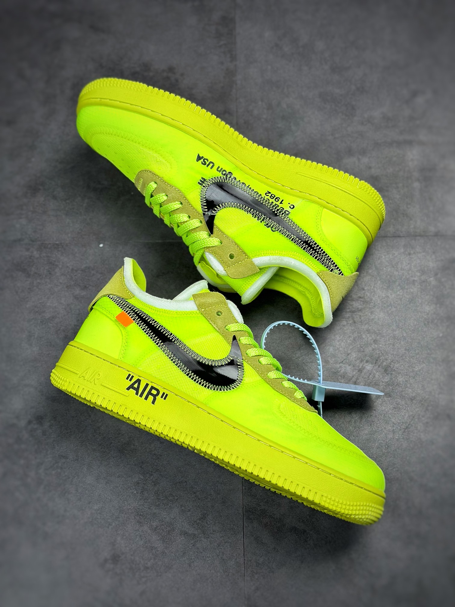 270 OFF-WHITE x Air Force 1 Low OW空军联名款荧光绿 AO4606-700