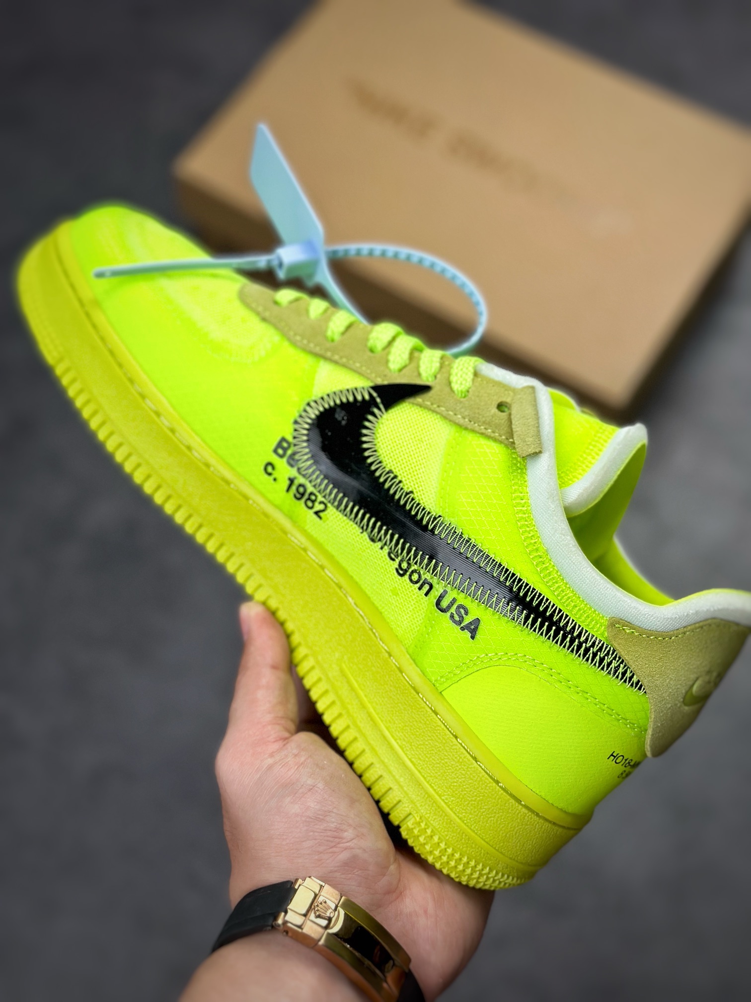 270 OFF-WHITE x Air Force 1 Low OW空军联名款荧光绿 AO4606-700