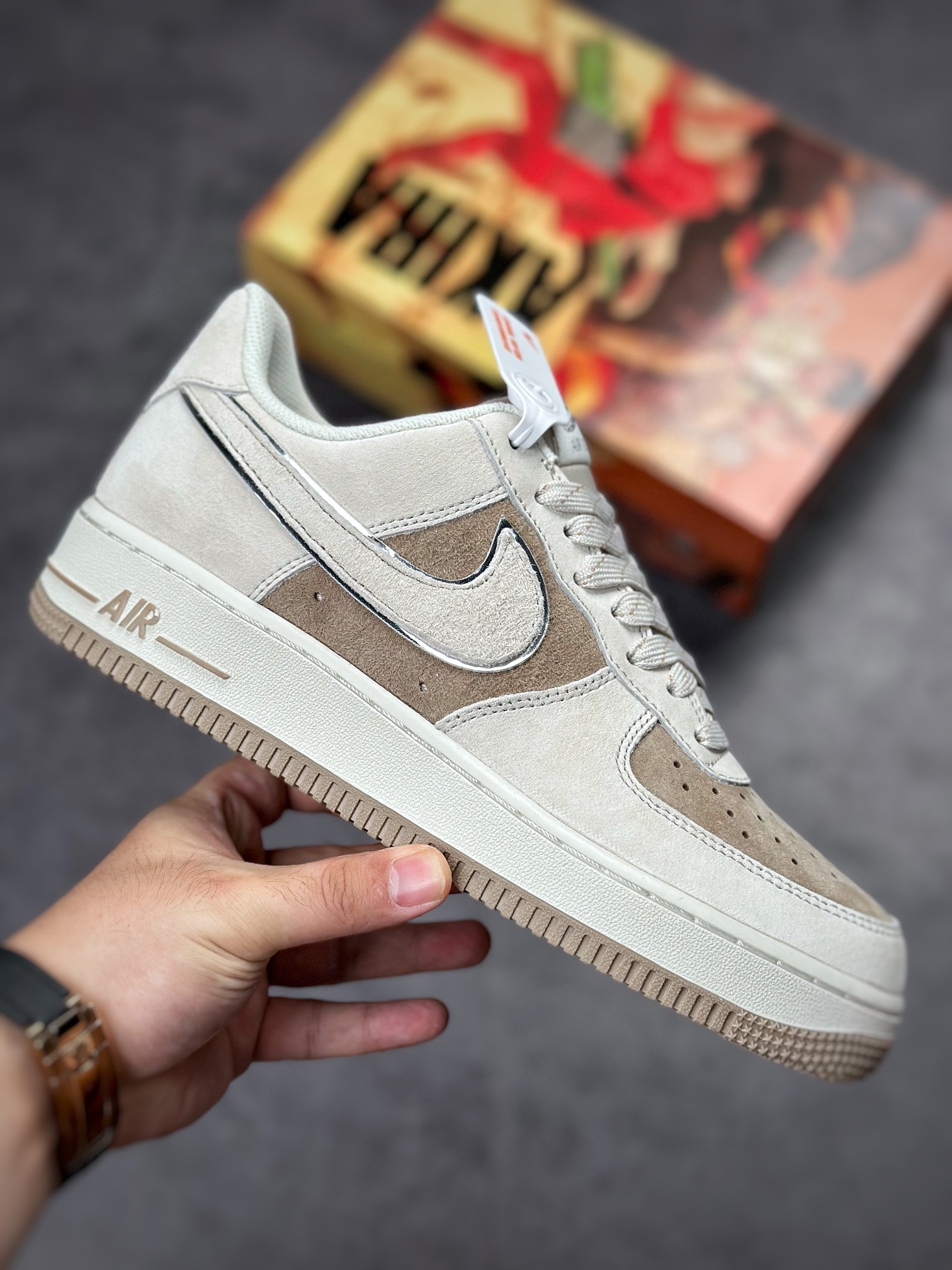 250 Nike Air Force 1 Low 07 大友克洋麂皮卡其灰 DQ3966-183