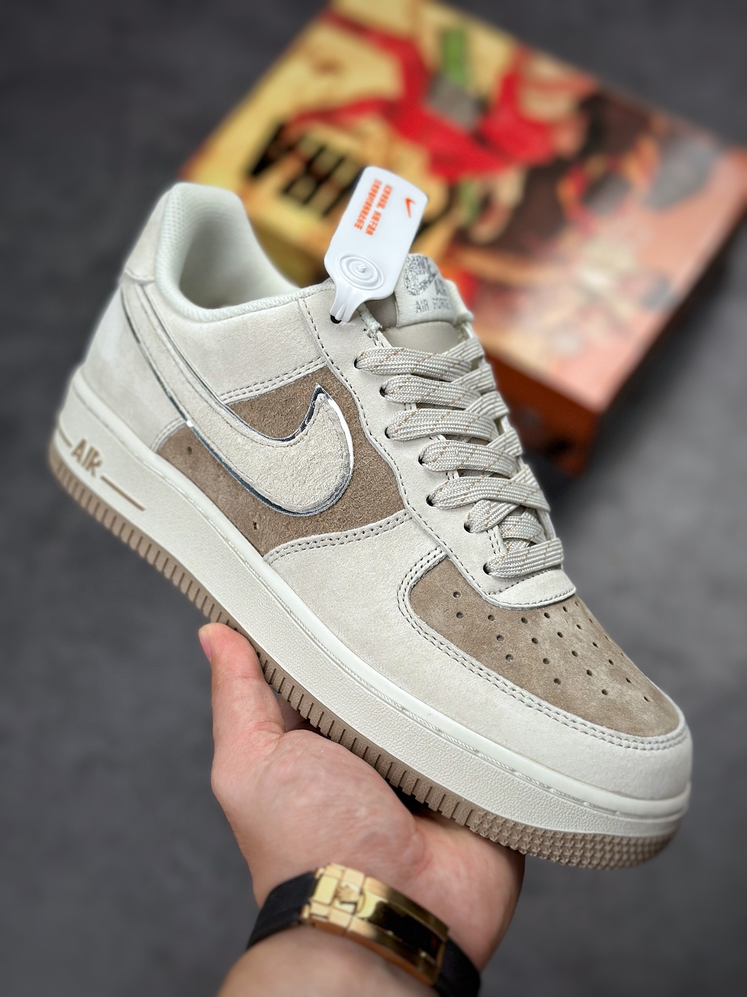 250 Nike Air Force 1 Low 07 大友克洋麂皮卡其灰 DQ3966-183