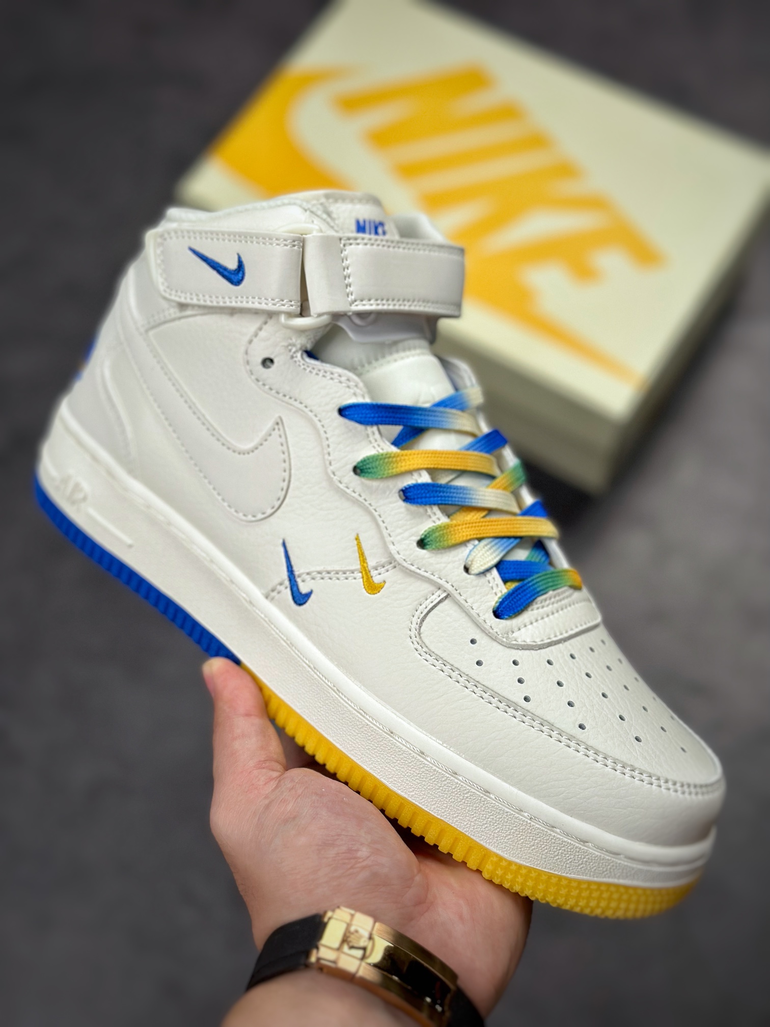 270 Nike Air Force 1 Mid NBA金州勇士队GT5663-306