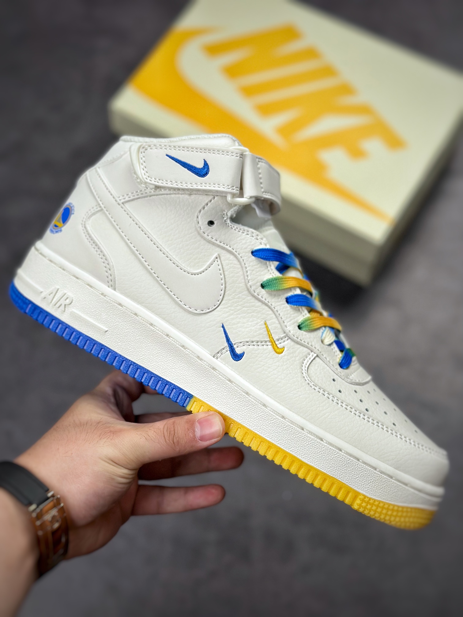 270 Nike Air Force 1 Mid NBA金州勇士队GT5663-306