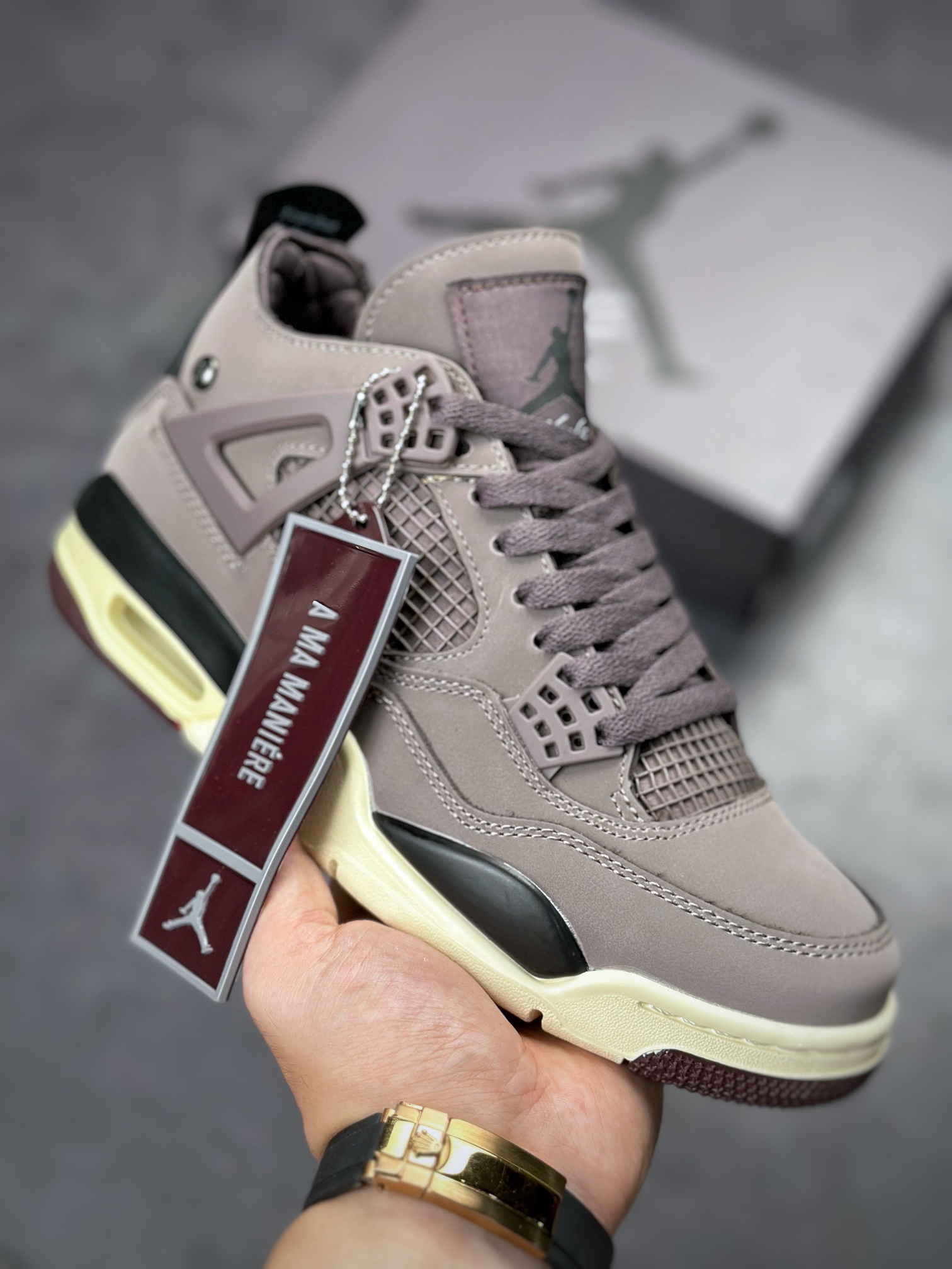300 Air Jordan 4 Retro 乔丹四代”Violet Ore” 复刻酒红色 DV6773-220