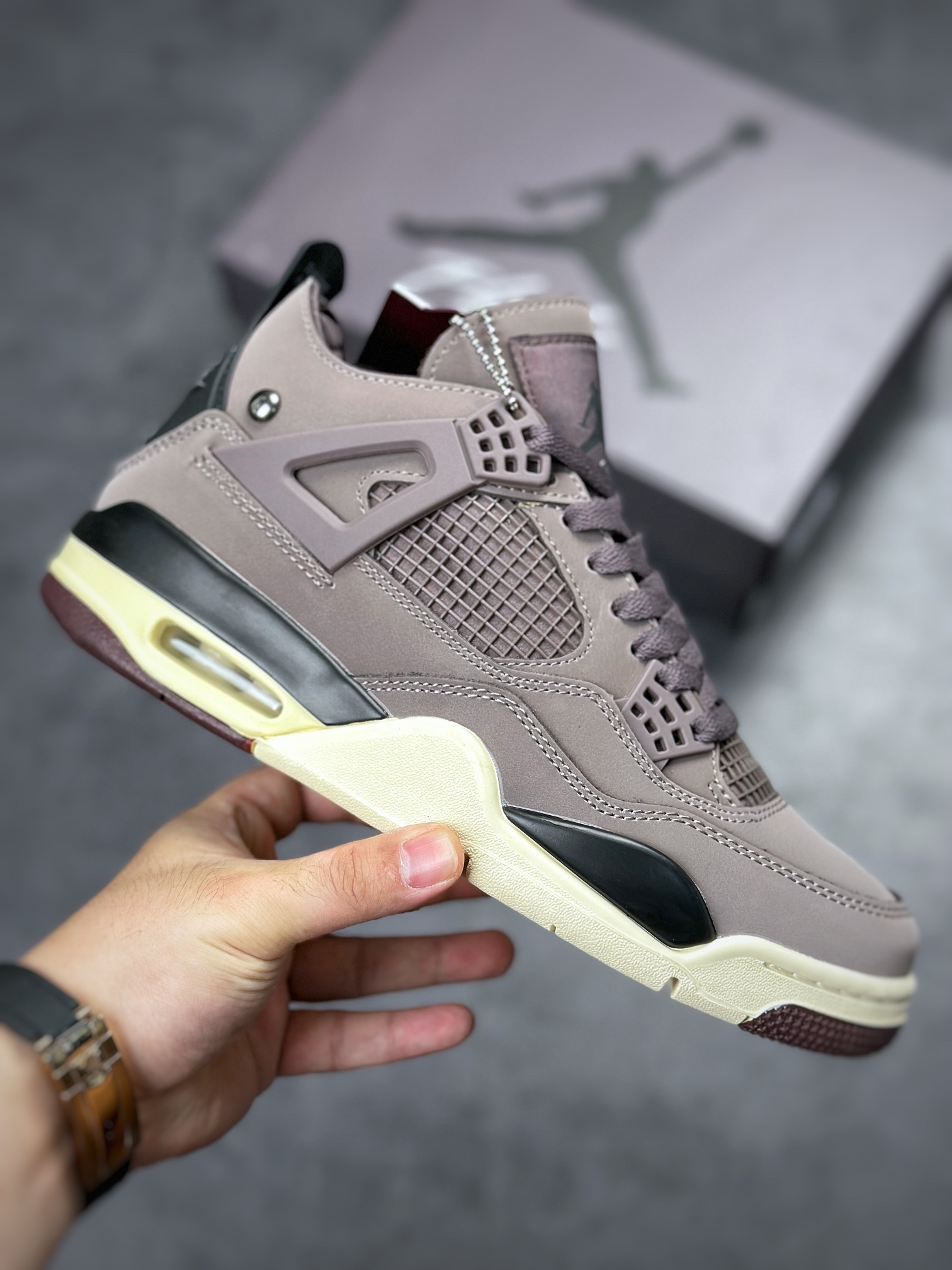 300 Air Jordan 4 Retro 乔丹四代”Violet Ore” 复刻酒红色 DV6773-220